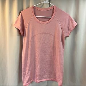 Lululemon pink short sleeve shirt size 10